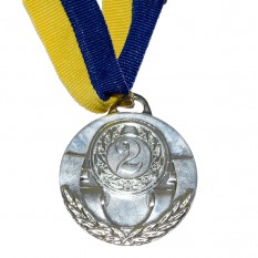 Медаль наградная 43510 Д5см 2 место Серебро